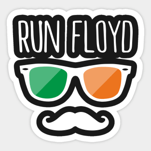 RUN FLOYD RUN - BOXING VS MMA Sticker